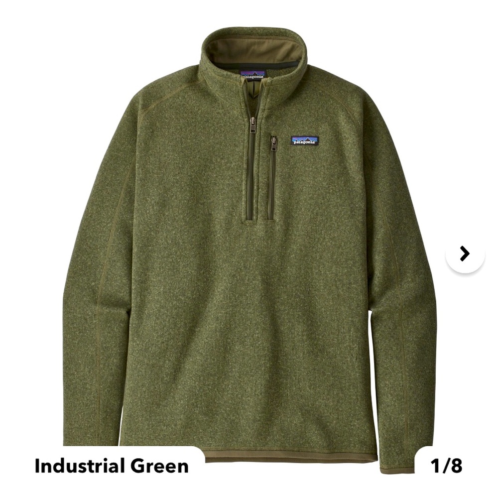 Patagonia Better Sweater 1/4 zip mens medium